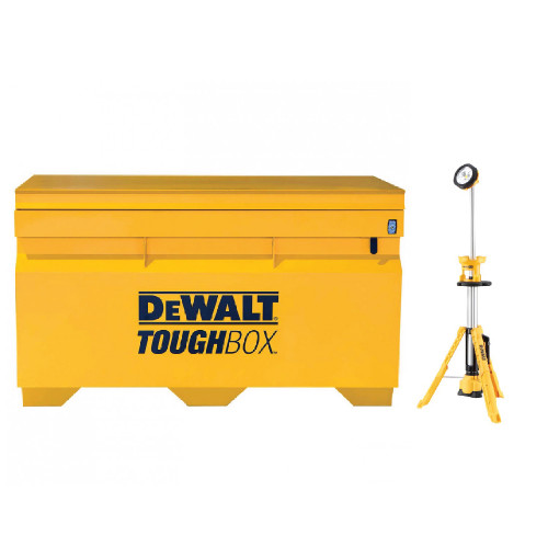 DWMT1-80584 DeWALT ToughBox dėžė + DCL079 prožektorius su trikoju stovu DOVANA