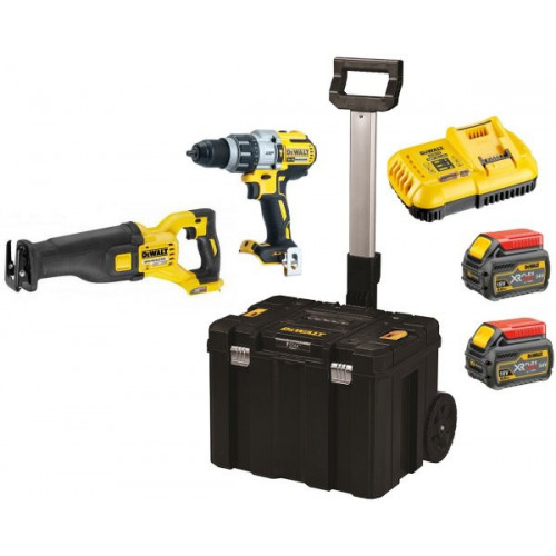 DCK2057T2T DeWALT 18V/54V įrankių rinkinys (2x6.0 Ah)