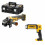 DCG405NT DeWALT 18V kampinis šlifuoklis + DCL050 LED prožektorius