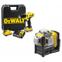 DeWALT lazeris ir 12V 10mm suktuvas (DCE089D1R + DCD710D2) | IrankisPlius.lt