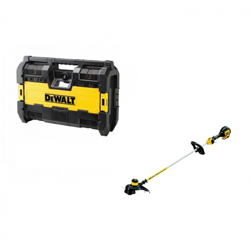 DWST1-75659 DeWALT radijas + DCM561PB 18 V žoliapjovė – trimeris