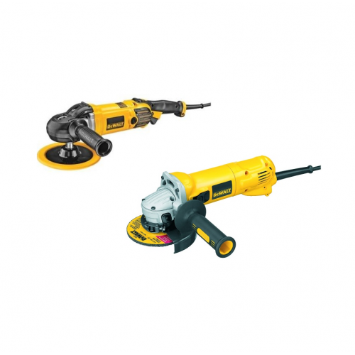 DWP849X DeWALT 180 mm kintamo greičio poliruoklis + DWE4207 1000W 125mm kampinis šlifuoklis