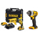 DCF809N DeWALT smūginis suktuvas + DCF620D2K gipskartonio suktuvas-gręžtuvas
