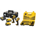 DCK2062M2T DeWALT 18V suktuvų-gręžtuvų rinkinys + DT71563 gražtų ir sukimo antgalių komplektas
