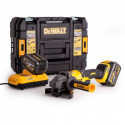 DCG414T2 DeWALT 54V akumuliatorinis kampinis šlifuoklis + apsauginiai akiniai, pirštinės, vienkartiniai ausų kištukai