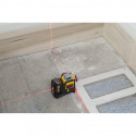 DCE089D1R DeWALT kryžminių linijų lazeris + DE0892 linijinio lazerio detektorius + Leica Disto D2 lazerinis atstumų matuoklis