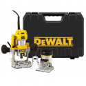 D26204K DeWALT Frezuoklis 900W 8 mm + DWS727 skersinio pjovimo staklės (250mm) + DE7023 pjūklo stalas