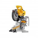 D26204K DeWALT Frezuoklis 900W 8 mm + DWS727 skersinio pjovimo staklės (250mm) + DE7023 pjūklo stalas