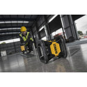 DCE079D1G DeWALT rotacinis nivelyras + statybinis trikojis + DWST1-81049 TSTAK vežimėlio ir dėžių komplektas