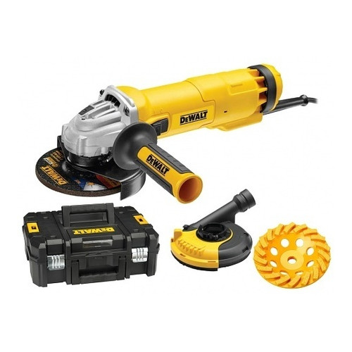 DWE4217KT DeWALT 125 mm kampinis šlifuoklis