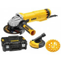 DWE4217KT DeWALT 125 mm kampinis šlifuoklis