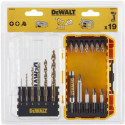 DT70711 DeWALT 19 vnt. sukimo antgalių ir metalo grąžtų rinkinys