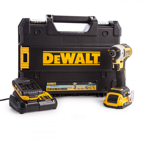 DCF888D2B DeWALT 18 V 5.0 Ah XR Li-Ion bluetooth bešepetėlinis smūginis suktuvas