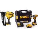 Akumuliatorinis suktuvas DeWALT DCD796P2 +akumuliatorinė viniakalė DeWALT DCN660N