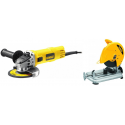 D28715 DeWALT abrazyvinis diskinis pjūklas 355 mm + DWE4157 125 mm kampinis šlifuoklis