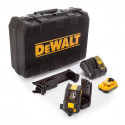 DCD996P2 DeWALT akumuliatorinis suktuvas-gręžtuvas + DCE088D1R DeWALT kryžminių linijų lazerinis nivelyras