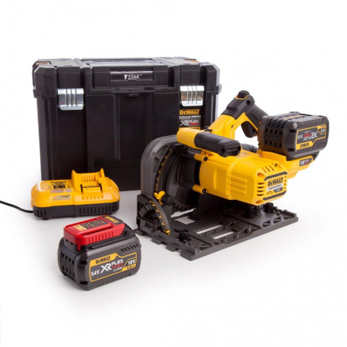 DCS520T2 DeWALT FLEXVOLT 54V įleidžiamas diskinis pjūklas (2x6.0 Ah)