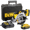 DCS391M2 DeWALT 18V diskinis pjūklas (2x4.0 Ah)