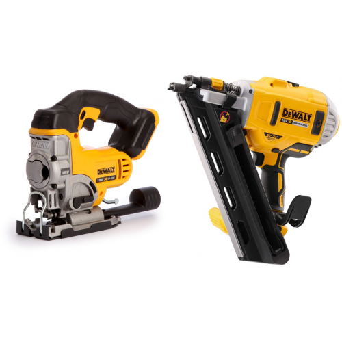 Siaurapjūklis DeWALT DCS331N + Viniakalė DeWALT DCN692N