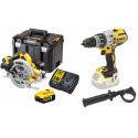 Įrankių rinkinys Diskinis pjūklas DeWALT DCS570P2 + gręžtuvas / suktuvas DeWALT DCD996N