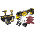 DCK266P3 DeWALT 18V rinkinys DCF887 smūginis suktuvas + DCS356N 18V daugiafunkcinis įrankis