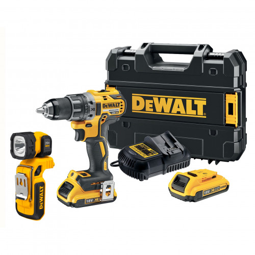 DCD791D2F DeWALT 18 V 2.0 Ah XR Li-Ion akumuliatorinis suktuvas – gręžtuvas