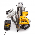 DCS365M2 DeWALT 18V akumuliatorinės skersinio pjovimo staklės (2x4.0 Ah)