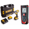 DCD796P2 DeWALT 18V smūginis suktuvas – gręžtuvas + Leica Disto D2 Bluetooth® lazerinis atstumų matuoklis