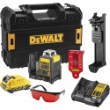 DCE0811D1R DeWALT lazerinis nivelyras + DE0892 linijinio lazerio detektorius