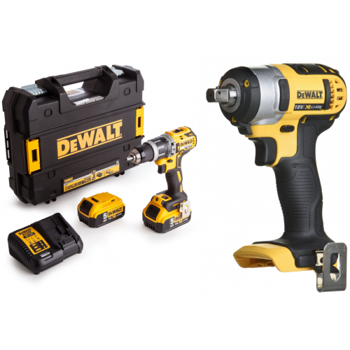 DCF880M2 DeWALT 18V aukšto sukimo momento smūginis veržliasukis + DCF887N 18V XR Li-Ion smūginis suktuvas