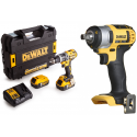 DCF880M2 DeWALT 18V aukšto sukimo momento smūginis veržliasukis + DCF887N 18V XR Li-Ion smūginis suktuvas