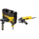 D25133K DeWALT 26 mm SDS-Plus perforatorius + DWE4057 125 mm kampinis šlifuoklis