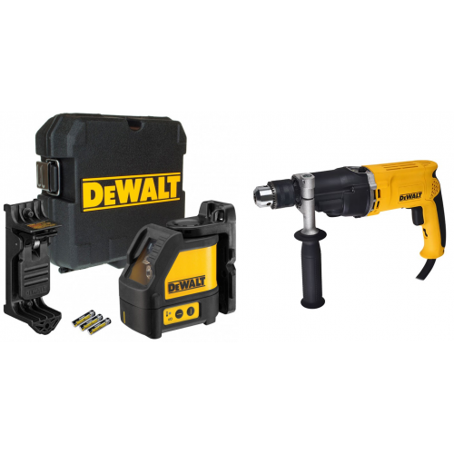 Įrankių rinkinys 2 krypčių savaime susireguliuojantis lazeris DeWALT DW088K + smūginis gręžtuvas DeWALT D21805