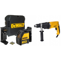 Įrankių rinkinys 2 krypčių savaime susireguliuojantis lazeris DeWALT DW088K + smūginis gręžtuvas DeWALT D21805