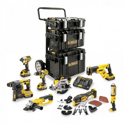 DCK892P4 DeWALT 18 V XR Li-Ion 5.0 Ah 8 ĮRANKIŲ RINKINYS