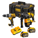 DCH333X2 DeWALT FLEXVOLT 54V SDS-Plus perforatorius 30mm + DCD996N suktuvas-gręžtuvas + TOUHSYHSYSTEM 2.0 dėžė