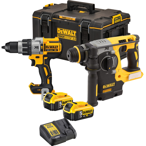 DCH333X2 DeWALT FLEXVOLT 54V SDS-Plus perforatorius 30mm + DCD996N suktuvas-gręžtuvas + TOUHSYHSYSTEM 2.0 dėžė