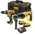 DCH333X2 DeWALT FLEXVOLT 54V SDS-Plus perforatorius 30mm + DCD996N suktuvas-gręžtuvas + TOUHSYHSYSTEM 2.0 dėžė