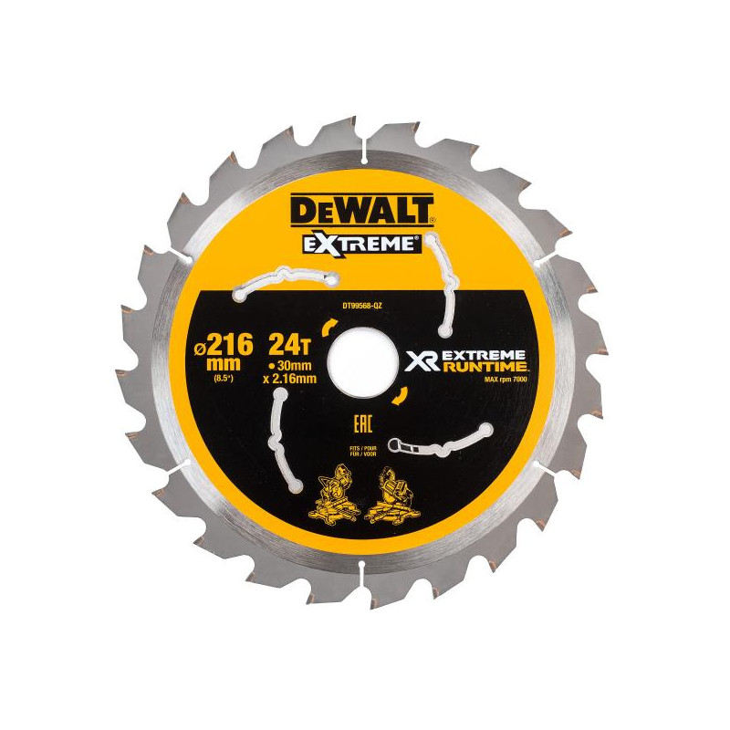 DeWALT FLEXVOLT EXTREME pjovimo diskas medienai 250x30 mm