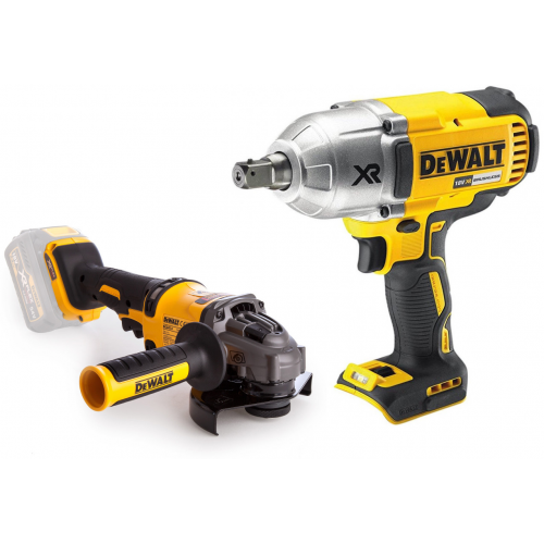 DCG414N DeWALT FLEXVOLT 54V kampinis šlifuoklis + DCS388N FLEXVOLT 54V tiesinis pjūklas