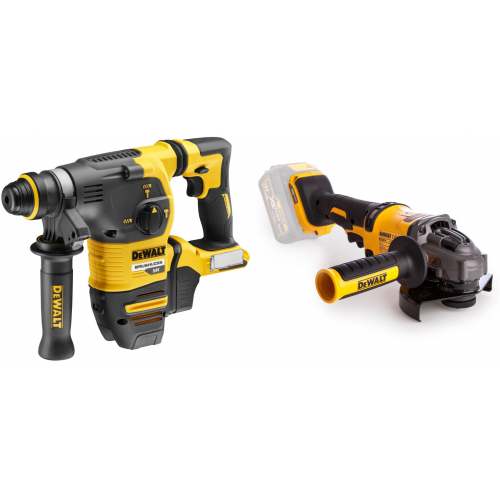 DCG414N DeWALT FLEXVOLT 54V kampinis šlifuoklis + DCS388N FLEXVOLT 54V tiesinis pjūklas