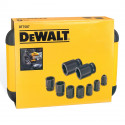 DT7507 DeWALT 1/2" smūginių sukimo galvučių rinkinys (9 vnt.)