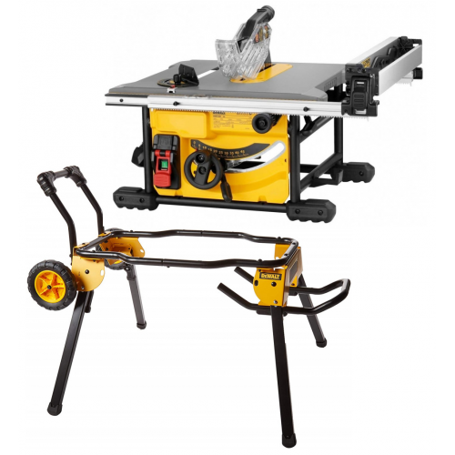 DWE7485 DeWALT išilginio pjovimo staklės + DWE74911 stovas