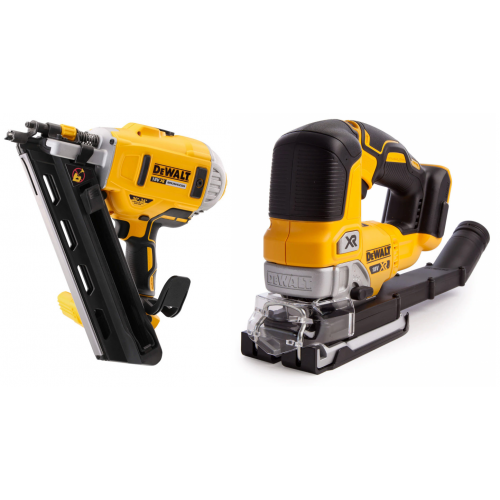 Siaurapjūklis DeWALT DCS331N + Viniakalė DeWALT DCN692N