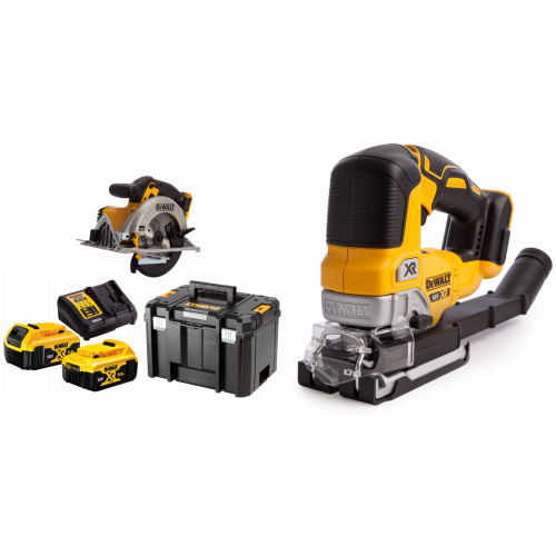 DCS391P2 DeWALT 18V diskinis pjūklas + DCS334N 18V siaurapjūklis