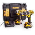 DCK266P2T DeWALT 18V XR smūginis suktuvas + suktuvas-gręžtuvas + DWST1-81078 TSTAK radijo imtuvas