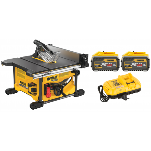 DCS7485Y2 DeWALT FLEXVOLT 54V išilginio pjovimo staklės (2x12.0 Ah)