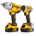 DCK2088P2T DeWALT 18V DCF899 smūginio veržliasukio ir DCF887 smūginio suktuvo rinkinys 5.0 Ah