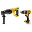 DCH133N DeWALT 18V perforatorius + DCD796N 18V suktuvas - gręžtuvas