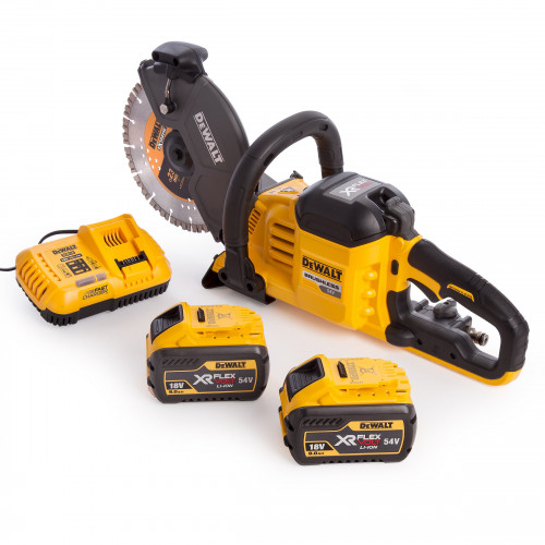 DCS690X2 DeWALT FLEXVOLT 54V betono pjūklas (2x9.0 Ah)